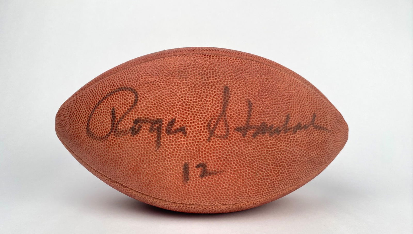 Roger Staubach #12 Signed Wilson NFL Football (1 of 7)