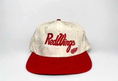 1993-94 Detroit Red Wings Team Signed Hat