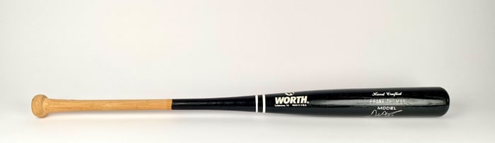 Frank Thomas Signed Worth Black Model Bat (Upper Deck Authenticated)