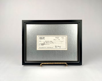 Framed Check From 1998 Signed by Steven T. Avery