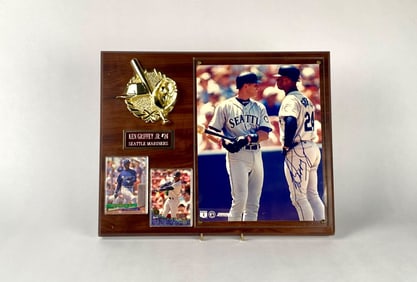 Ken Griffey Jr. #24 Seattle Mariners Plaque with Signed Photo