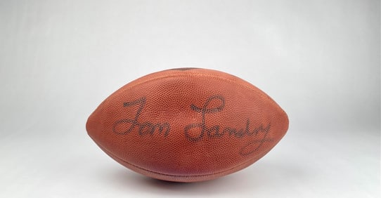 Wilson Official NFL Football Signed by Tom Landry