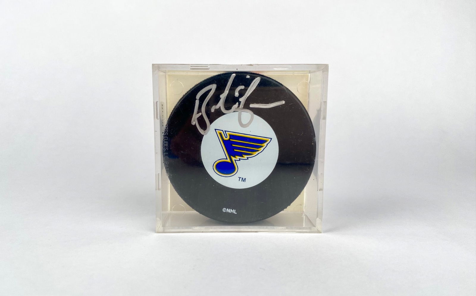 St. Louis Blues NHL Puck Signed by Brent Johnson in Sealed Case (1 of 7)