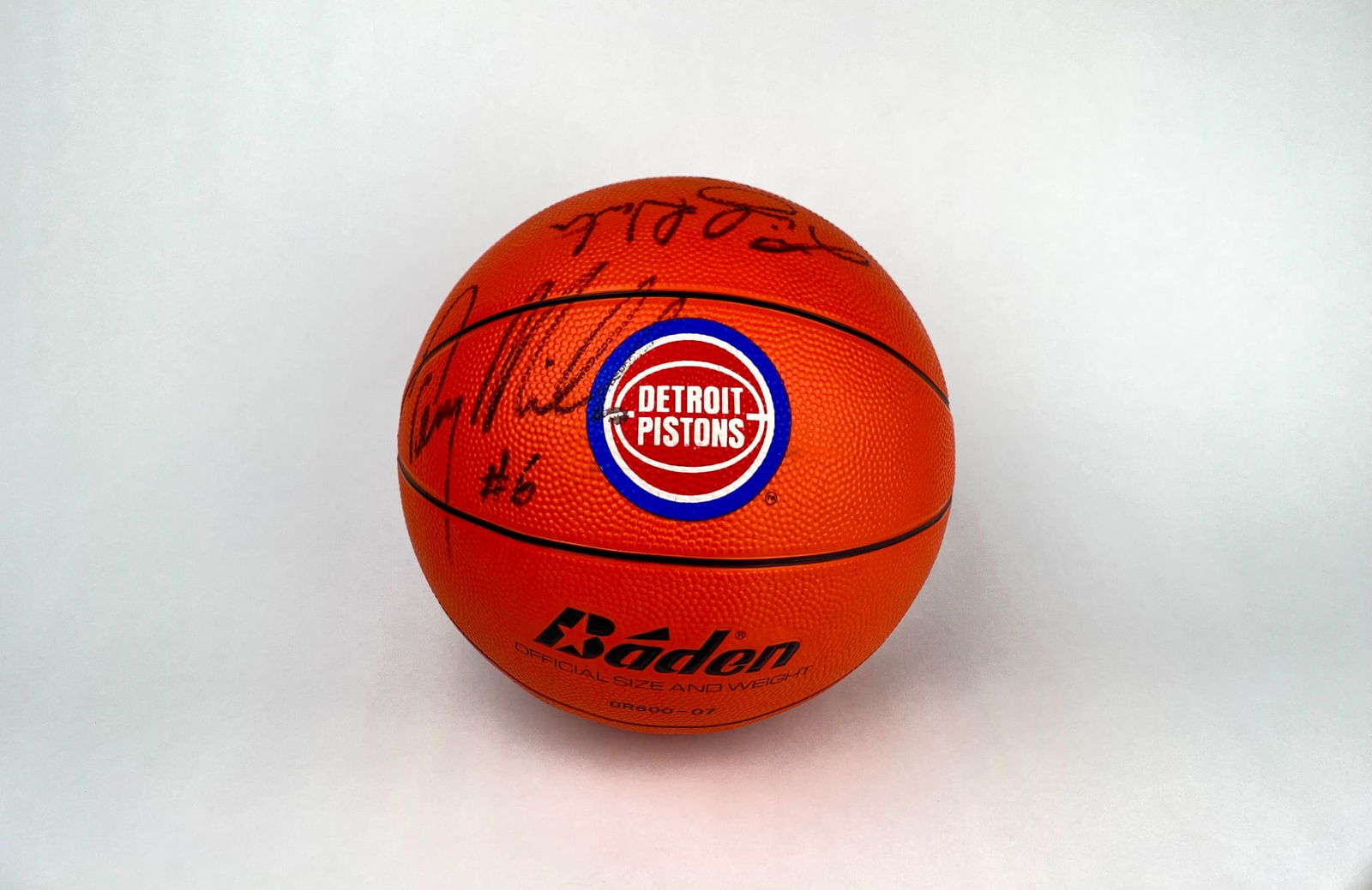 Detroit Pistons 1994-95 Team Signed Basketball (8 Signatures) (1 of 7)