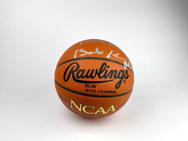 Rawlings NCAA Basketball with Signature from Bob Knight