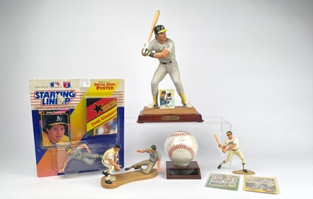 Jose Canseco Collectible Lot Including Autographed Baseball
