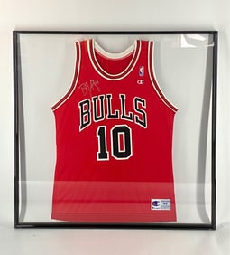 B.J. Armstrong Signed Chicago Bulls Framed Jersey
