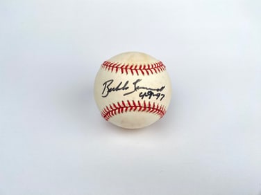 Baseball Signed by Bubba Trammell, Dated 4/9/97