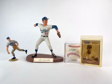 Don Drysdale Figurine Set with Salvino Sport Legends Limited Edition