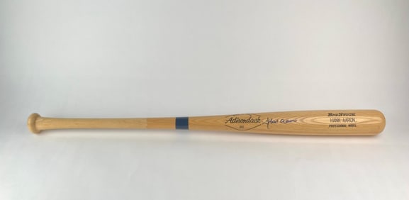 Hank Aaron Signed Adirondack “Big Stick?? Professional Model Bat
