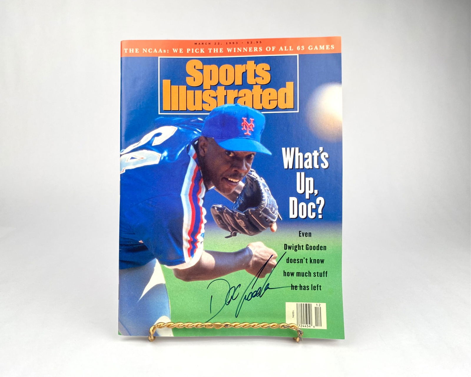 Sports Illustrated March 22, 1993 Signed by Dwight Gooden (1 of 5)