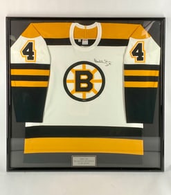Bobby Orr Signed Boston Bruins Framed Jersey