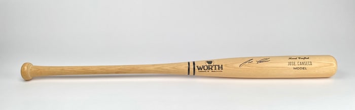 Handcrafted Worth Jose Canseco Model Baseball Bat with Signature