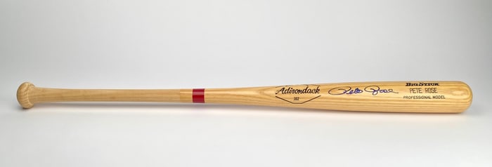 Adirondack Pete Rose Professional Model Signed Baseball Bat
