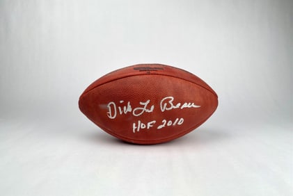 Wilson NFL Football Signed by Dick LeBeau with ‘HOF 2010’
