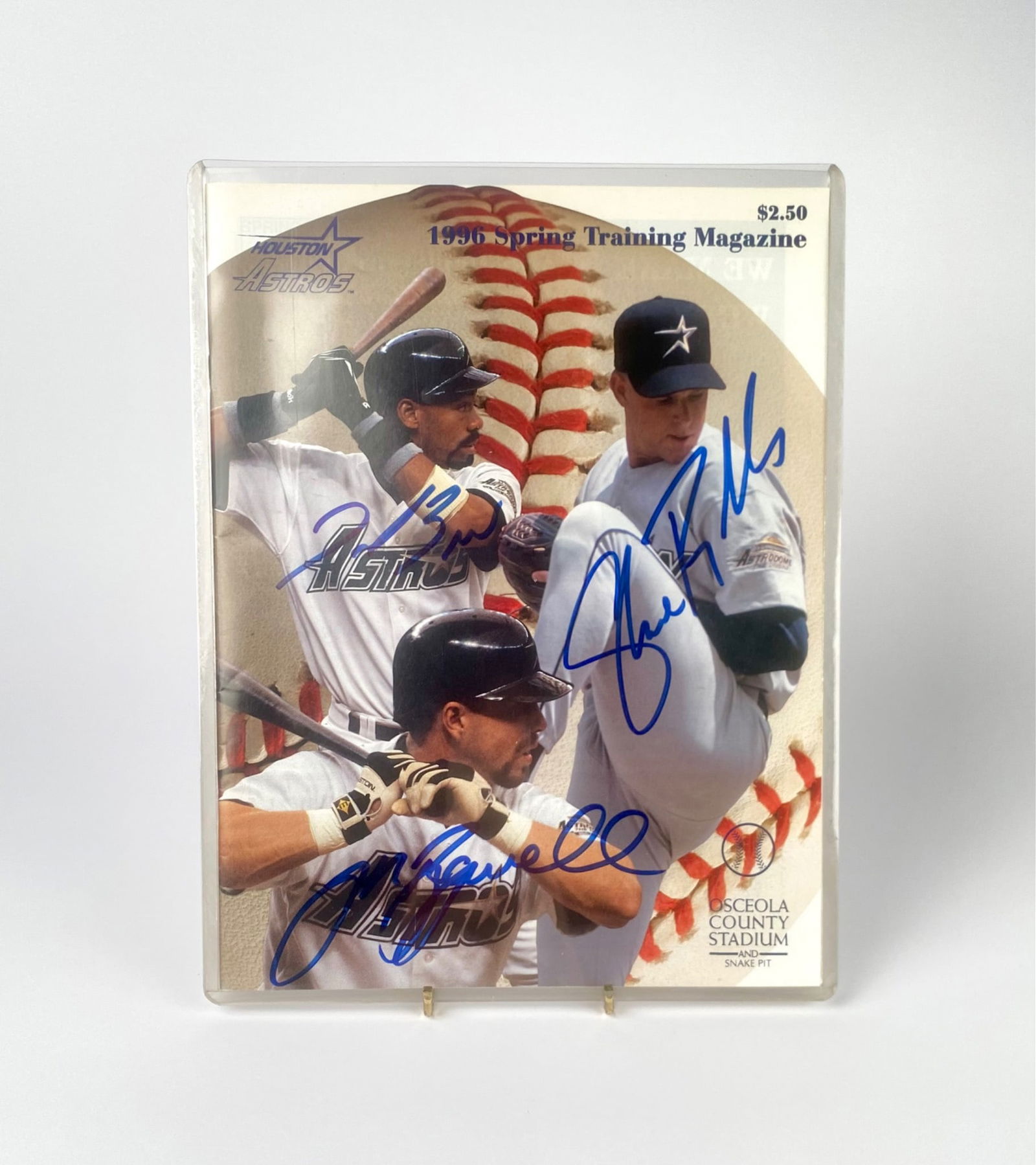 Houston Astros 1996 Spring Training Magazine with Autographs (1 of 5)