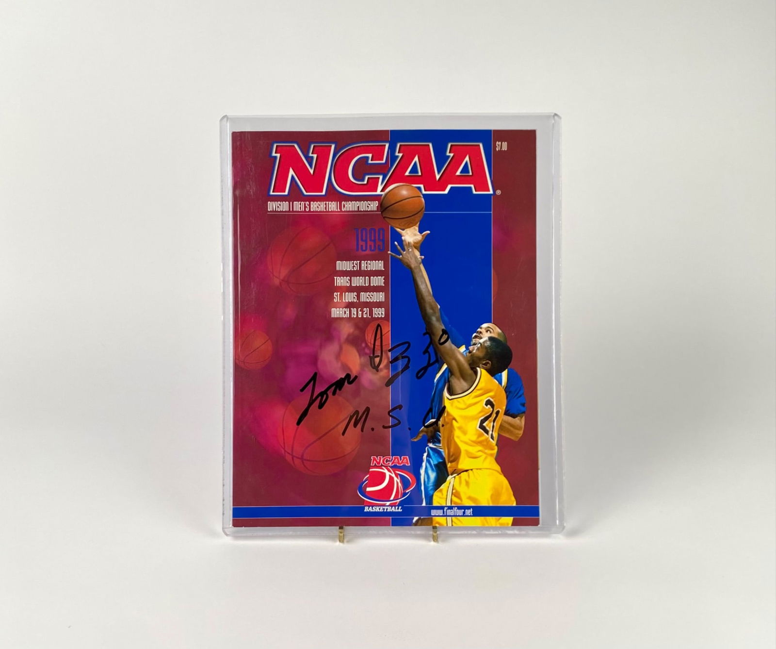 1999 NCAA Championship Program Autographed by Tom Izzo (1 of 3)