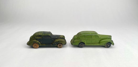 Pair of 1930s-40s Auburn Rubber Co. Toy Cars