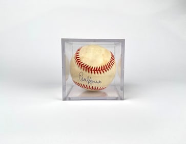 Eric Karros Signed National League Baseball in Display Case