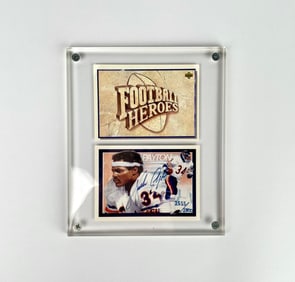 Walter Payton Signed Football Heroes Trading Card, 2555/2800