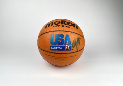 Molten USA Olympic Basketball Signed by Christian Laettner