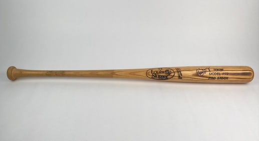 Carlos Baerga Signed Louisville Slugger Model P72 Pro Stock Baseball Bat