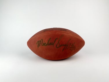 Michael Singletary Signed NFL Football