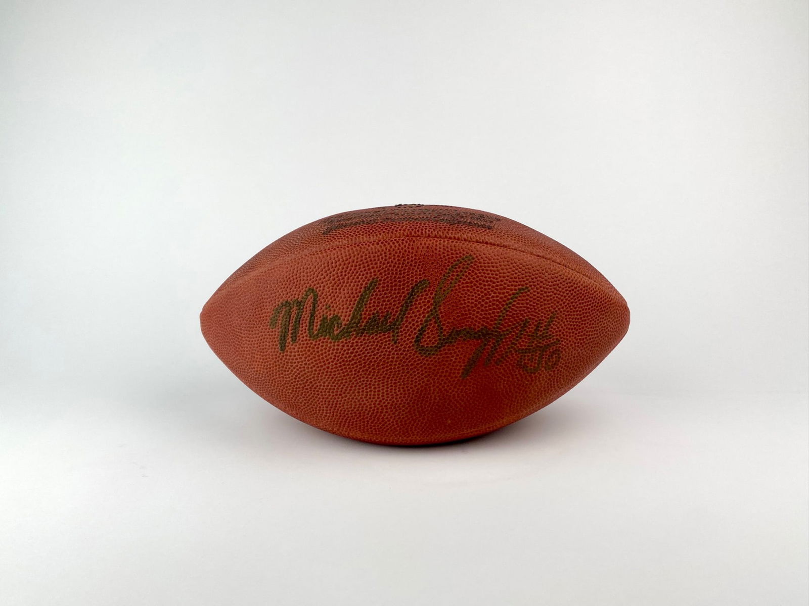 Michael Singletary Signed NFL Football (1 of 8)