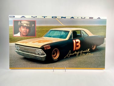 Smokey Yunick Signed Daytona #13 Chevrolet Print