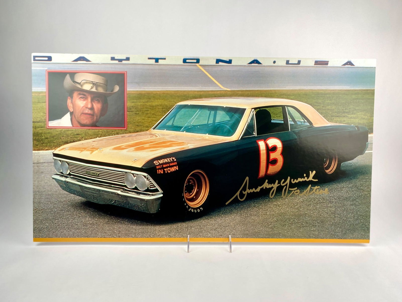 Smokey Yunick Signed Daytona #13 Chevrolet Print (1 of 5)