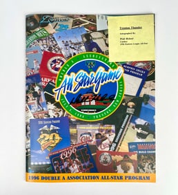 1996 Double-A Association All-Star Program Signed by Walt McKeel