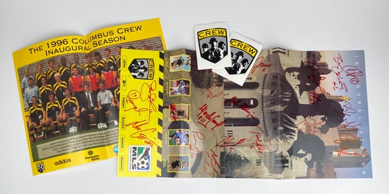 1996 Columbus Crew Inaugural Season Signed Memorabilia Collection