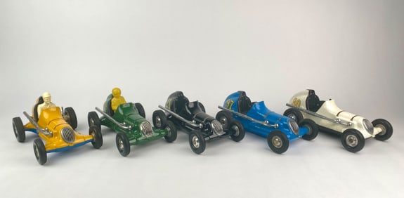Set of 5 Cox Thimble Drome Champion Midget Race Cars