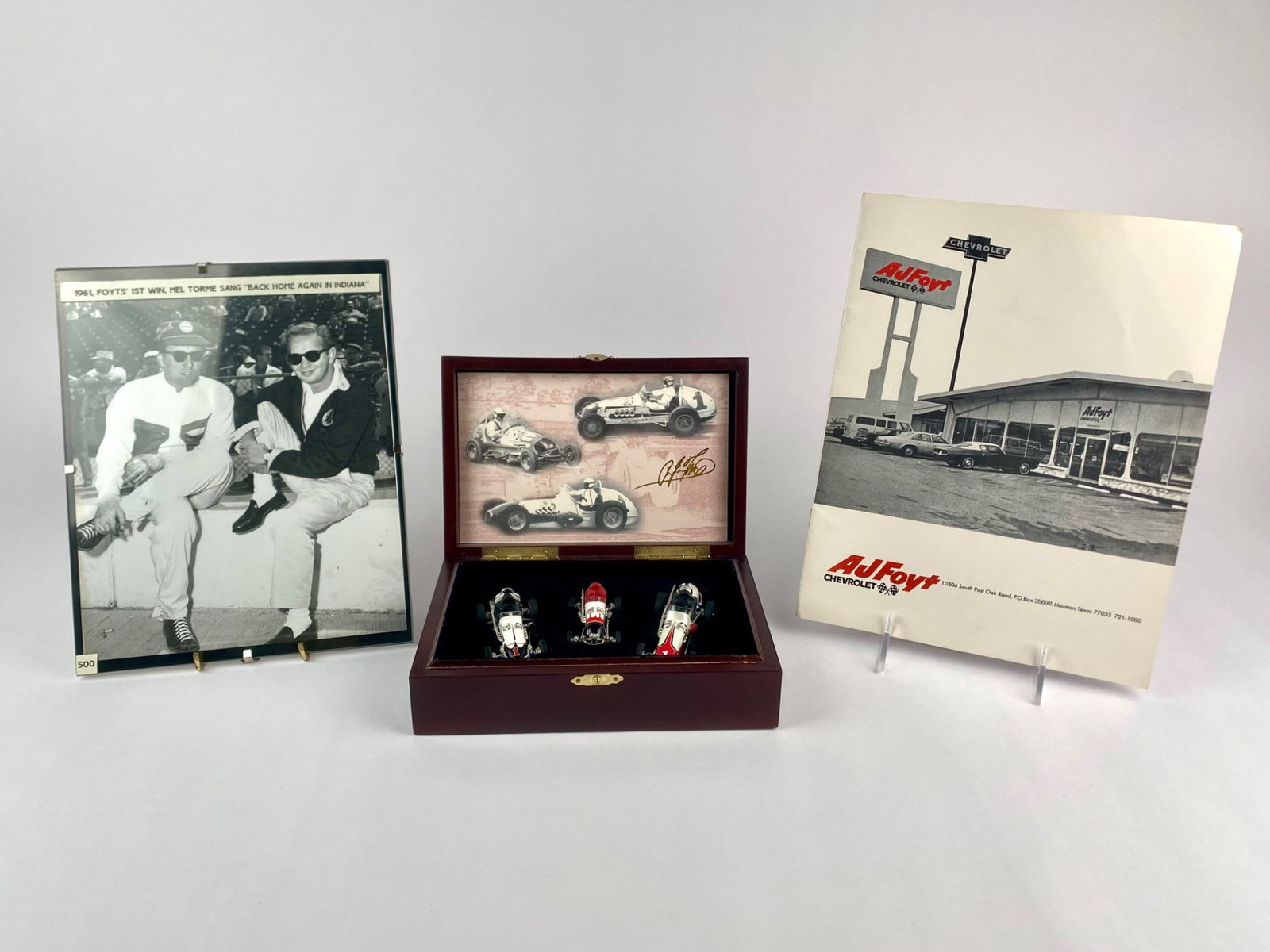 A.J. Foyt / Bowes Seal Fast Limited Edition 1:43 Three-Car Set with Memorabilia (1 of 12)