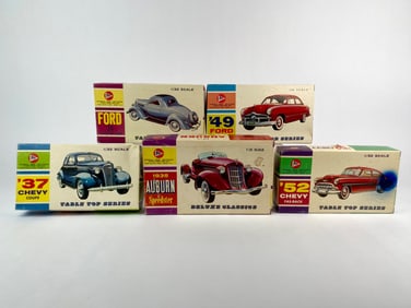Lot of 5 Vintage Pyro Model Car Kits with Boxes