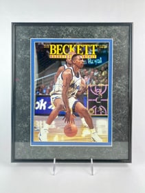 Framed Signed Penny Hardaway Beckett Cover (May 1994)