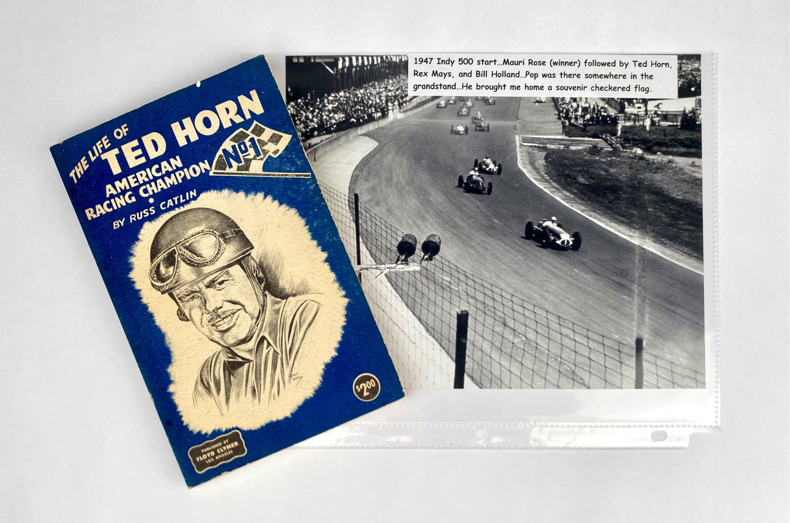 The Life of Ted Horn Book and Racing Memorabilia Set (1 of 5)