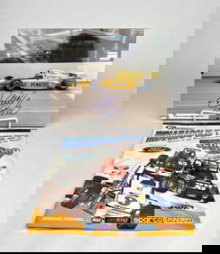 David Steele Signed Racing Photo and 1st Annual Indianapolis Twin 25’s Program