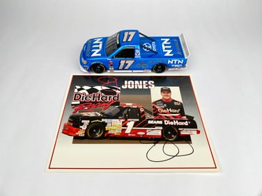 David Starr NTN Bearings Toyota Truck with P.J. Jones Signed Photo
