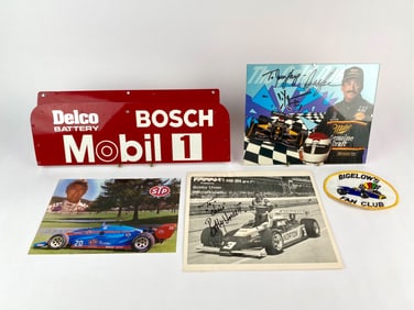 IndyCar Memorabilia Collection with Bobby Unser and Gordon Johncock Items