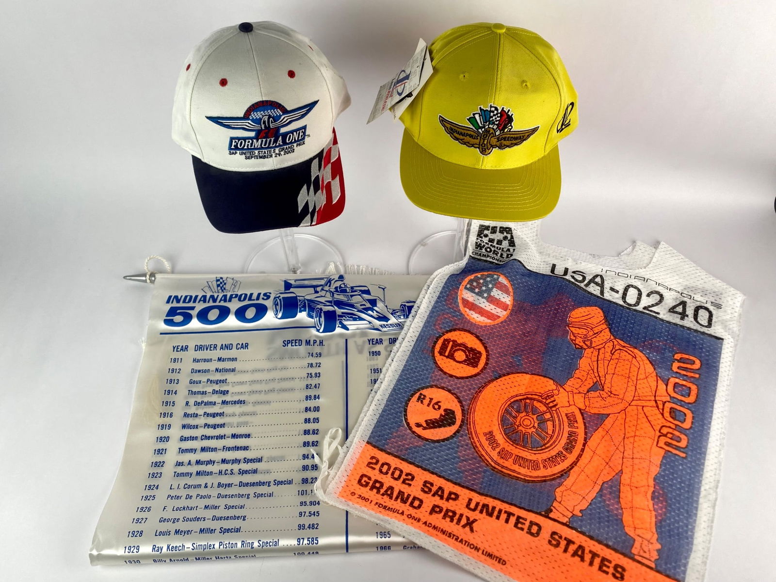 Indianapolis 500 and 2002 U.S. Grand Prix Memorabilia Collection (1 of 12)
