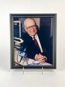 Framed Ernie Harwell Signed Photo