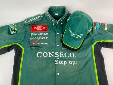 AJ Foyt Racing Conseco Team Shirt and Cap Set