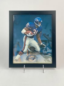 Framed Rashaan Salaam Signed 1997 Leaf Authentic Photo