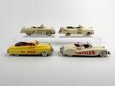 Set of Four Vintage 1:43 Scale Indianapolis 500 Pace Car Models