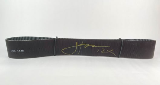 John Force Signed Gates PolyChain GT2 Belt, NHRA National Championship 2002