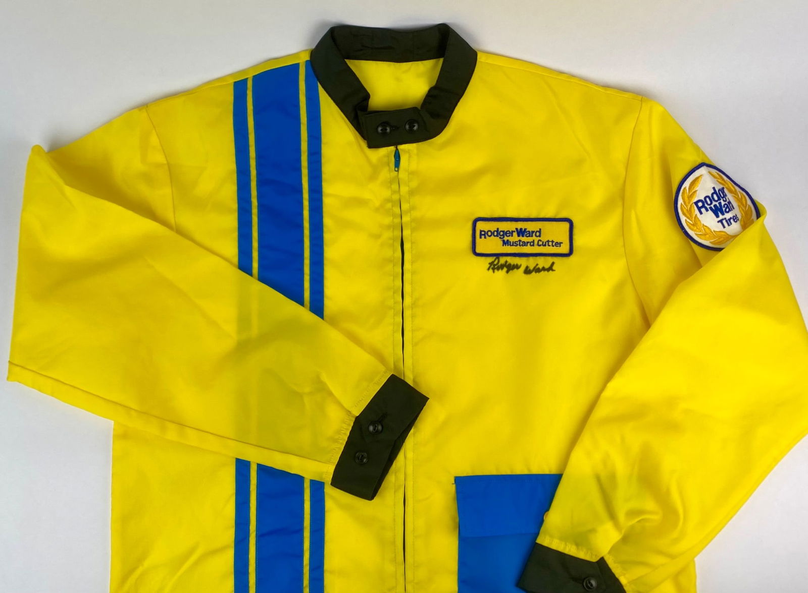 Rodger Ward Autographed Racing Jacket with Rodger Ward Tires Patch (1 of 9)