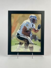 Framed Troy Davis Autographed 1997 Leaf Authentic Print