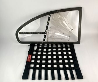 NASCAR Style Side Window with Simpson Safety Net, Dated 1999