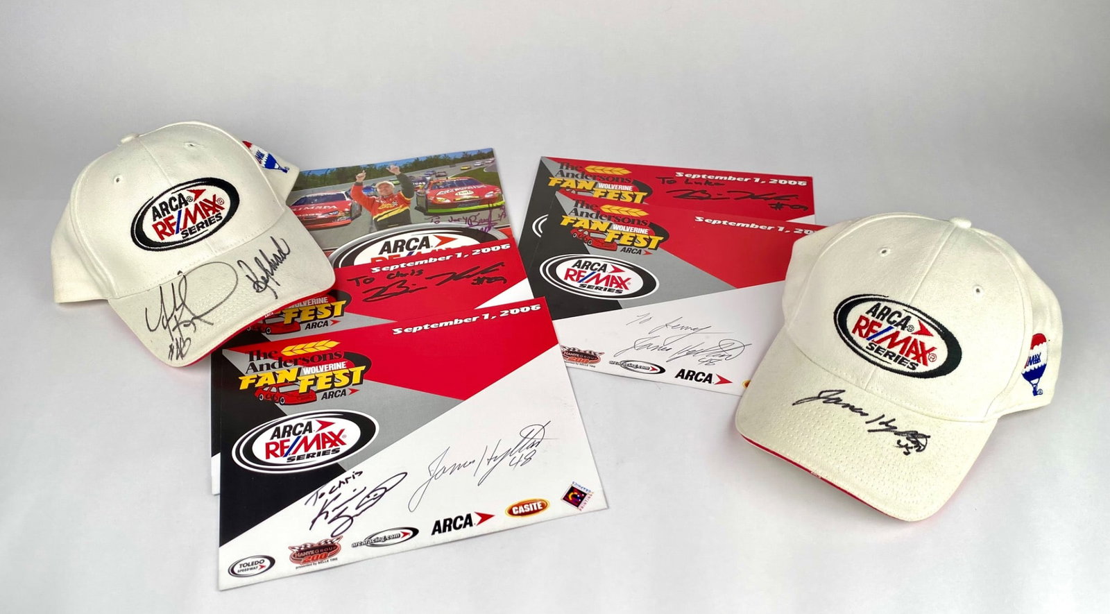 ARCA RE/MAX Series Memorabilia Lot With Signed Hats and Programs (1 of 11)